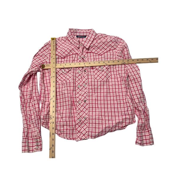 Aeropostale Women’s Vintage Size Large 100% Cotton Stylish Y2K Pink Button Up - Picture 5 of 5